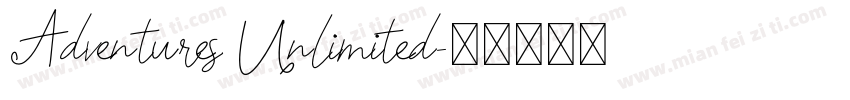 Adventures Unlimited字体转换